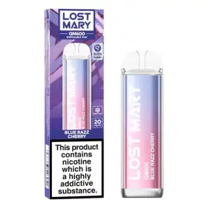 Blue Razz Cherry Lost Mary QM600 Disposable Vape